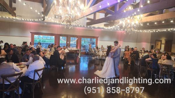 DJ Service, Photobooth, and String Lighting in Malibu