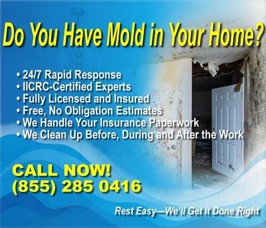 Water Damage? Flooded? Mold Removal? - 24/7 - Relief is Here (Call Now! 855-285-0416 - Monterey Park)
