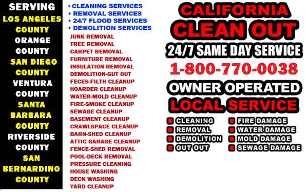 Hoarding Cleaning Company: Clutter, Junk, Trash, and Hoarder Removal Services (Los Angeles, Anaheim, Long Beach, Pasadena, Riverside, Ventura)