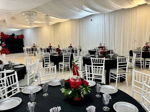 Chavari White Chairs with Gray Cushion (Long Beach)