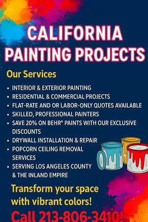 California Painting Projects - Full Home Makeovers Start Here! (Westwood)