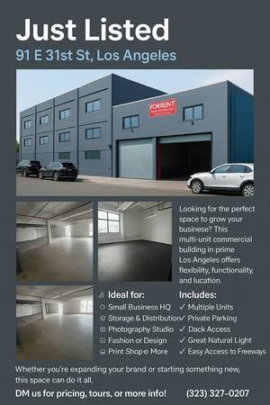 $1 / 1ft² - Small Units for Small Businesses with Free Power, WiFi and a Free Month (South Los Angeles)