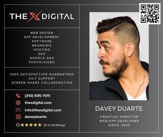 Professional Web and App Developer plus Graphic Designer (Los Angeles)