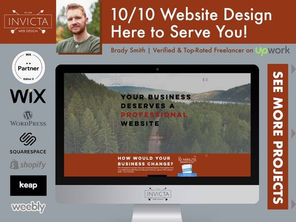 Web Developer with 300 Happy Clients, See Portfolio and Reviews, Call or Text Brady at 213-583-1878
