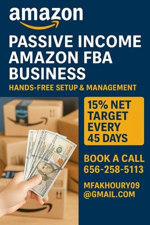 Passive Income Amazon FBA Business Opportunity 15% NET Every 45 Days
